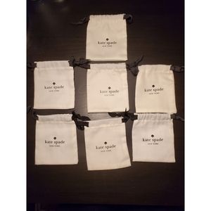 7 Pk Kate Spade Small Jewelry Pouch/Dustbag NWOT